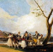 Francisco Jose de Goya Blind Man's Buff oil